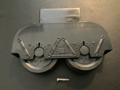Vtg BARBIE Parts Black LANDING GEAR WHEELS from Vacation Glam Jet Plane Playset