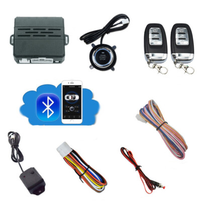 Auto Keyless Entry Engine Start Alarmsystem Push Button Starter Remote Stop