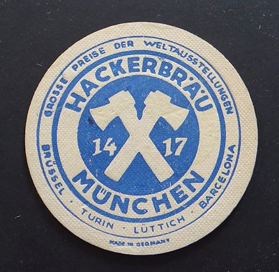 Old beer souser HACKERBRAU MUNCHEN beer beer beer deckel 6
