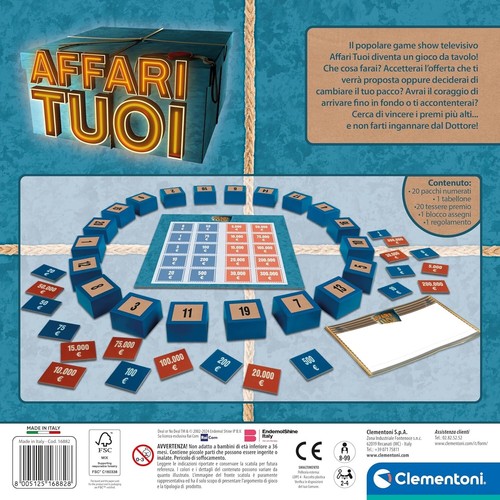 Gioco Affari Tuoi Edizione Pocket Gioco Ufficiale da Tavolo e Societa Clementoni - Foto 2 di 5