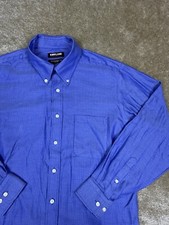 Kirkland Button Down Non-Iron Size 16-32/33 Traditional Fit Signature Blue B045