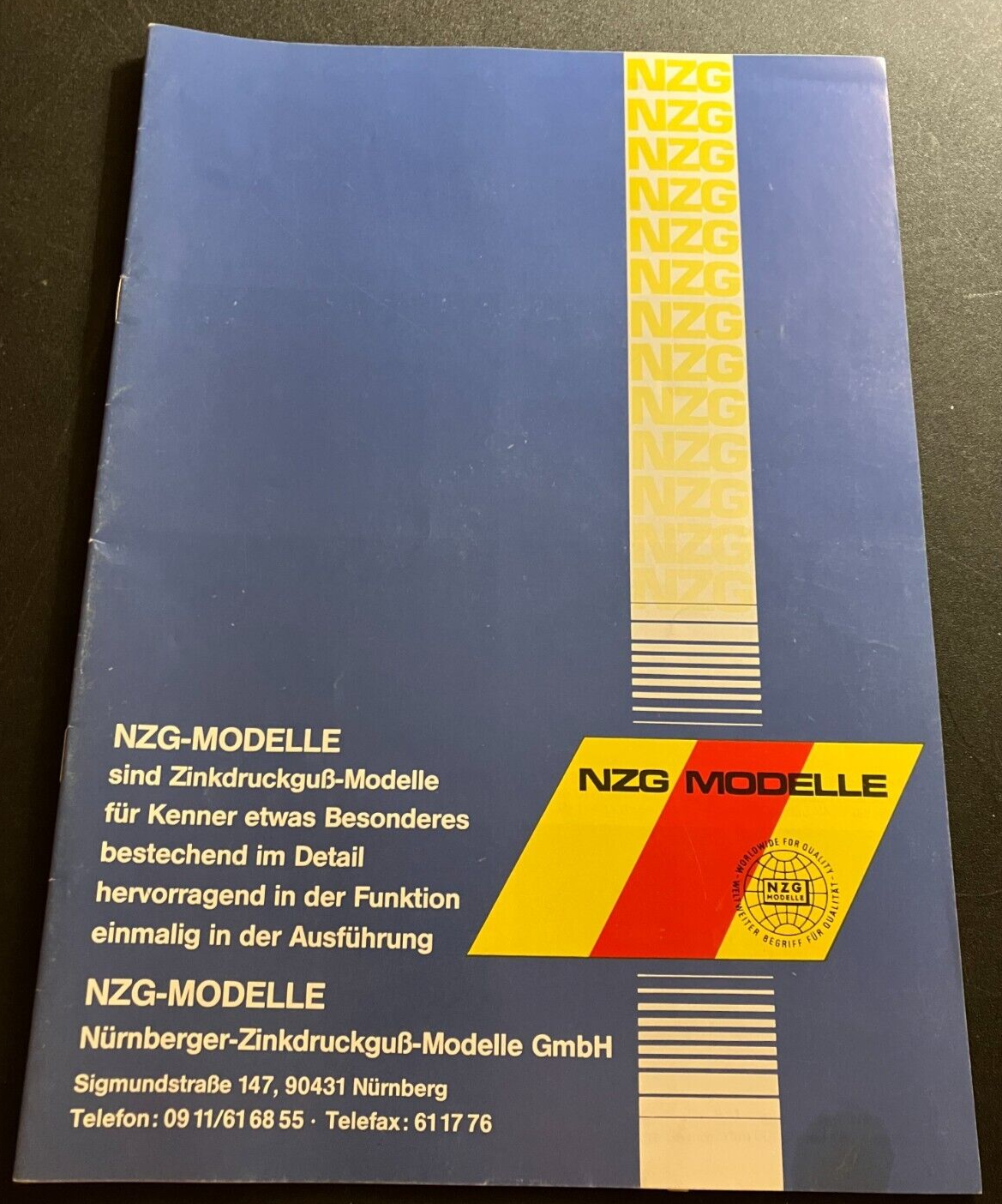 Vintage 1995 NZG-Modelle Construction Toy Catalog - NEAR MINT