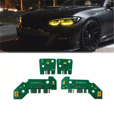 Yellow DRL Board For 2020 BMW G20 330i M340i LED Headlight Daytime Running Light