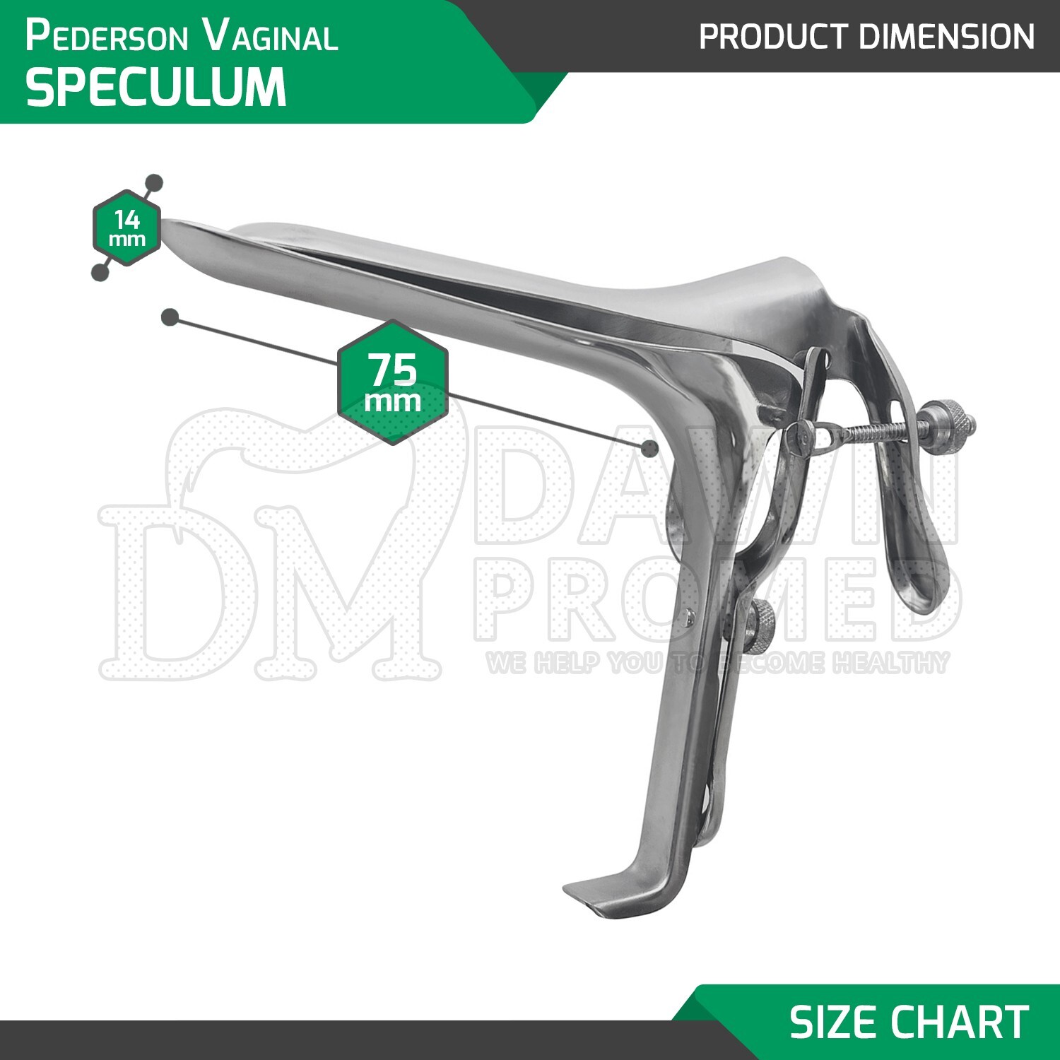 Pederson Vaginal Speculum Small OB/GYN Pelvic Examination Surgical Inst ...