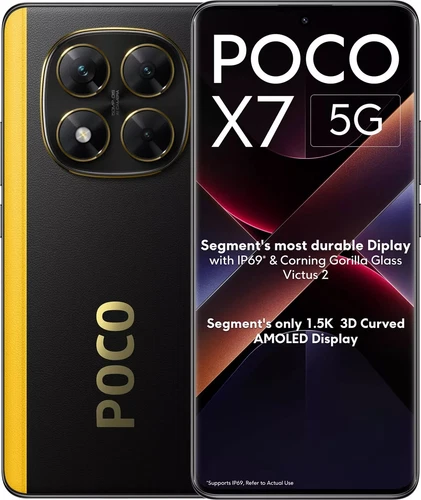POCO X7 5G Yellow 128 GB 8GB  6.67" Dimensity 7300 Processor Global Version.