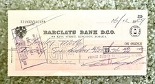 Prince Buster To Stanley Motta - Barclays Bank Cheque - 1969 - Collectors Piece Prince Buster To Stanley Motta - Barclays Bank Cheque - 1969 - Collectors Piece