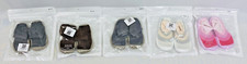 Lot of 5 - Fashion Baby Sock Shoes - Various Sizes  Colors - New
