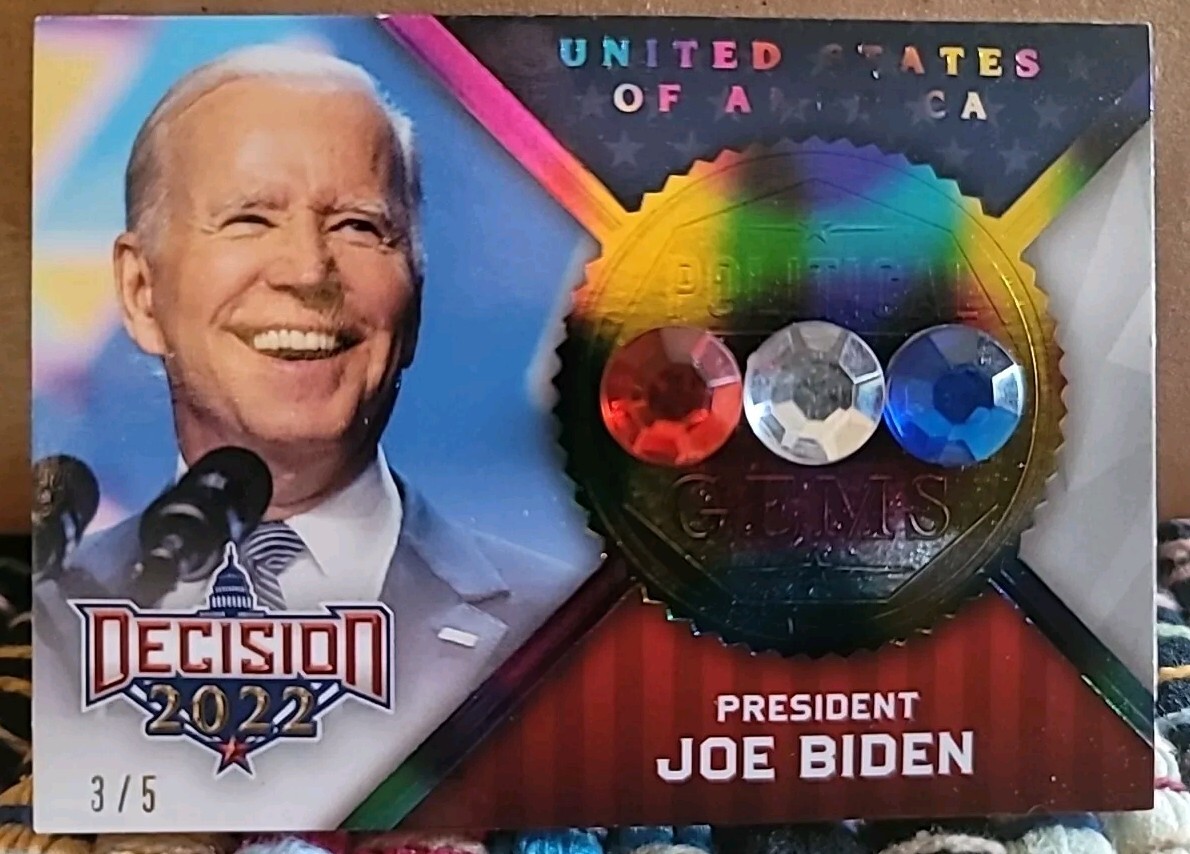 2022 Decision PRESIDENT JOE BIDEN Political Gems #PG15. Rainbow 3