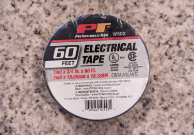 PERFORMANCETOOL W502 ELECTRICAL TAPE 3 4'' X 60'