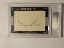 2012 Leaf History of Baseball Cut Signature Edition Vern Law Auto