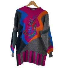 Escada Margaretha Ley Vintage Mohair Sweater Tunic Dress