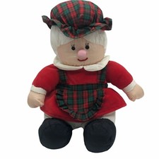 Mrs. Santa Claus plush Vintage Gibson Greetings 1994 parachute 11" Christmas