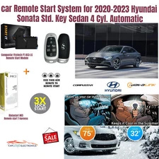 Car Remote Start for 2020-2023 Hyundai Sonata Std. Key Sedan 4 Cyl. Auto