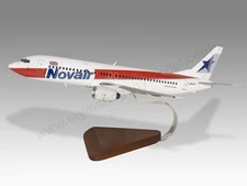 Boeing 737-400 Novair Desk Wood Airplane New Model Large Scale 1/100