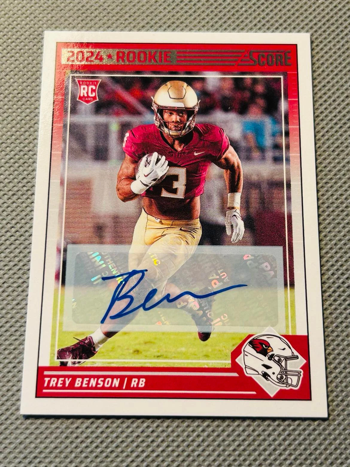 2024 Panini Score Football First Down Trey Benson #354