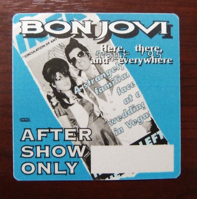 Bon Jovi - Here, there, and everywhere Tour 1995 - VIP - Aftershow Pass 