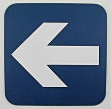 Duro Arrow Left Right Up Down 6" x 6" Plaque Sign 4339 QUANTITY DISCOUNTS 7hl