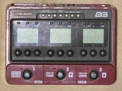 ZOOM B3 Bass Effects and Amp Simulator Bass Multi Effect Pedal 