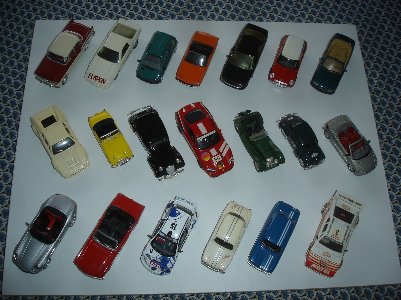 Lot De Voitures Miniatures Dragsters Chromées échelle 1:87 (HO) - Style Kinder Surprise, Fabriqué En Allemagne