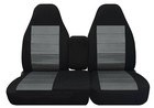 Truck seat covers Fits 1997-2003 Ford F150 40-60 highback W/console blk charcoal