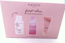WANDER:  FIRST CLASS 3 PC SKINCARE SET. GIFTBOXED. ORG $38 SALE $30