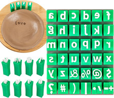 Alphabet Stamps for Clay, Letter Stamps for Polymer Clay, Mini Lowercase and Alp