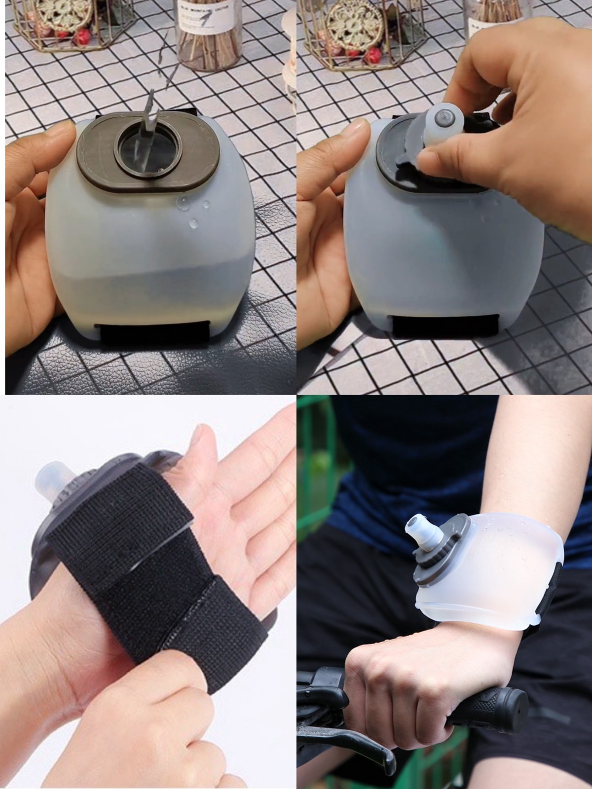 Running Kettle Fitness Outdoor Sports Wrist Water Bottle Handheld Cycling