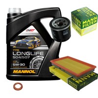 Mann Inspektionspaket 5L Mannol Longlife 5W-30 FüR Nissan Almera Tino 1.8