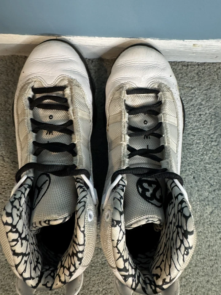 Nike Air Jordan 6 Anillos Juveniles Talla 3Y Preescolar 323432-107 Negro/Blanco Zapatos Foto 3 de 4