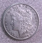 1880-S  MORGAN SILVER DOLLAR 90% SILVER $1 US COIN - NICE!  Free Shipping  B048
