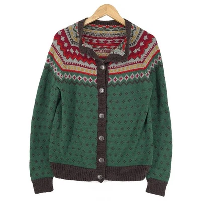 Strickjacke Nordic Scandinavian Vintage Warm Strick Mj3 Größe L - Bild 1 von 4
