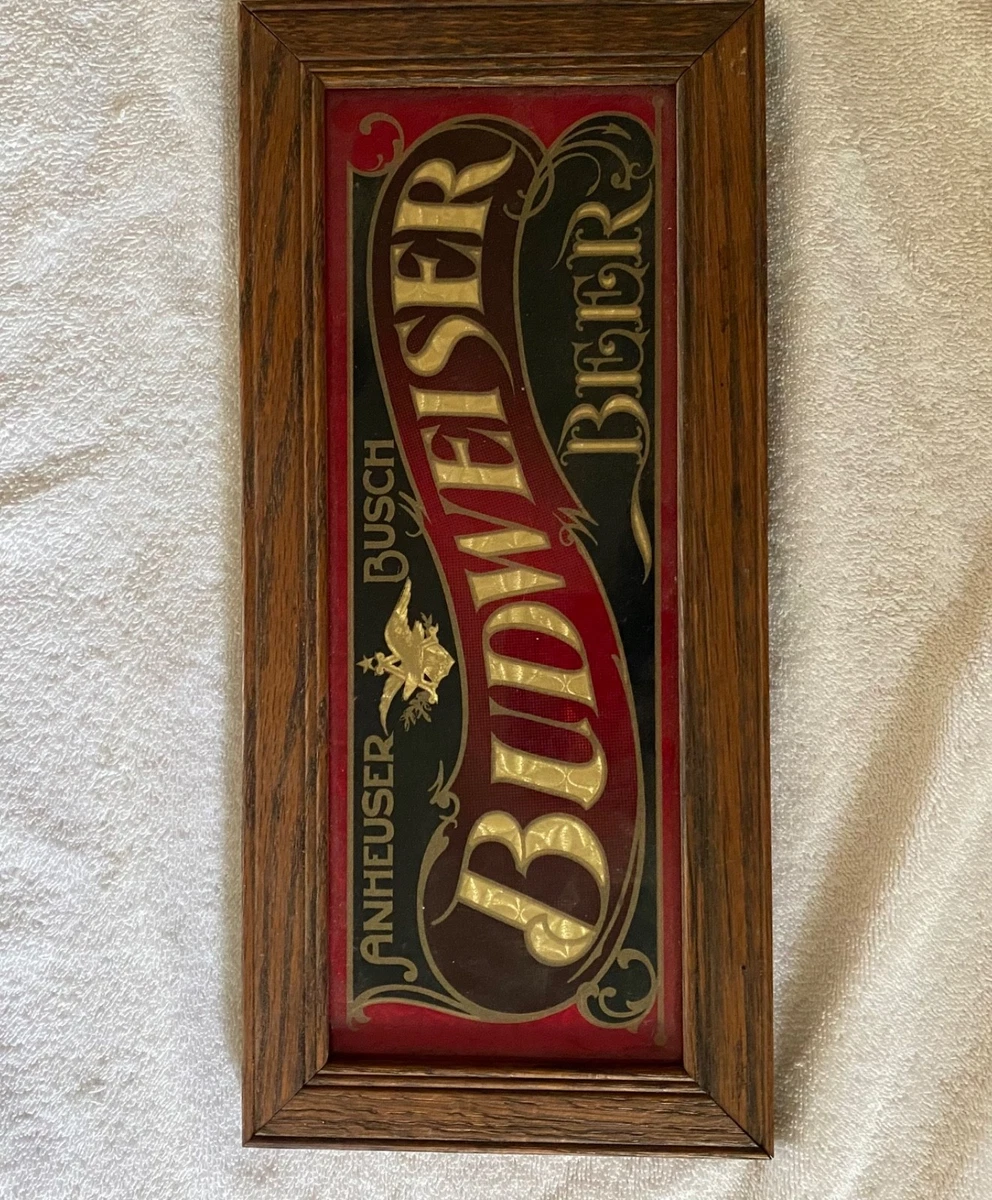 Anheuser Busch Mirror In Collectible Budweiser Signs & Tins for