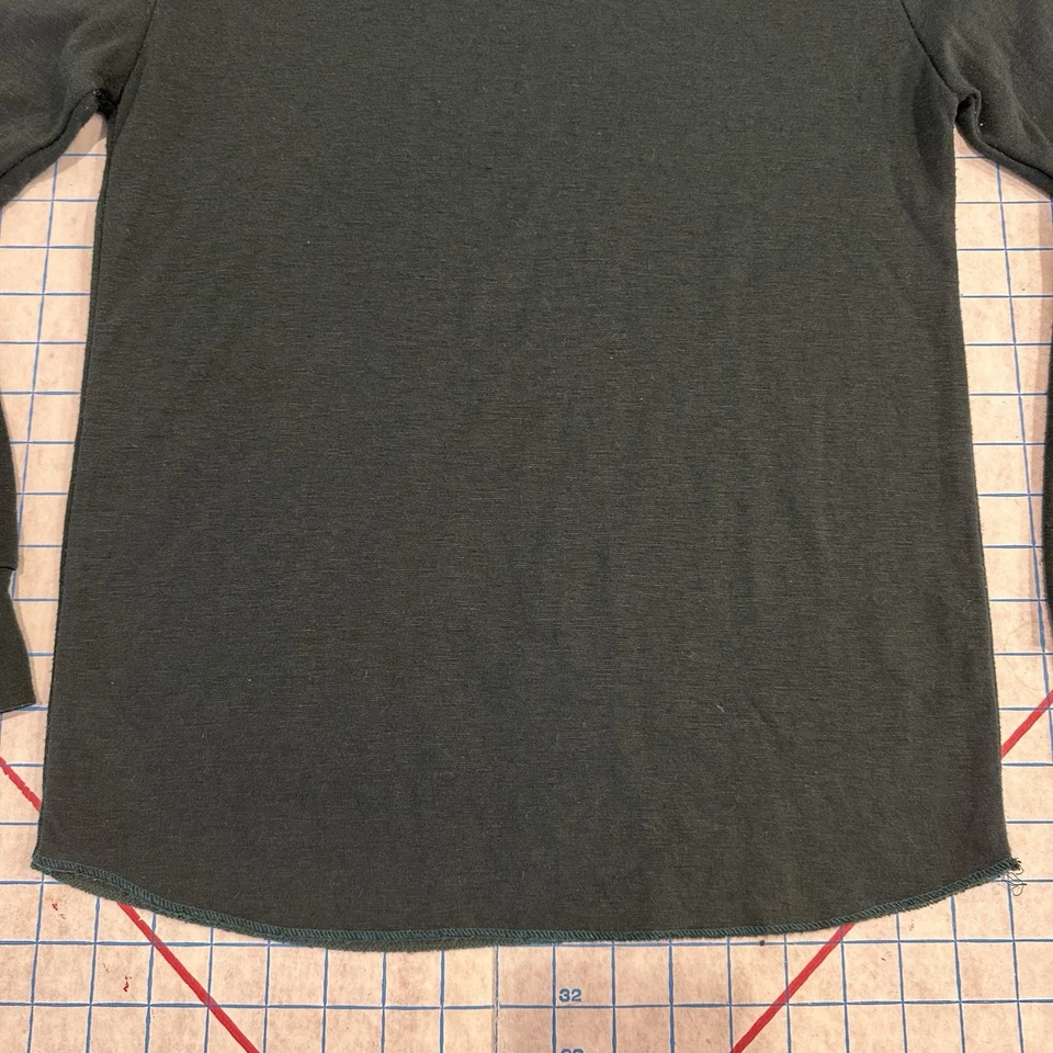 Browning Thermal Base Layer Long Sleeve Shirt Mens Med Green Fleece Hunting Wool - Image 4 of 4