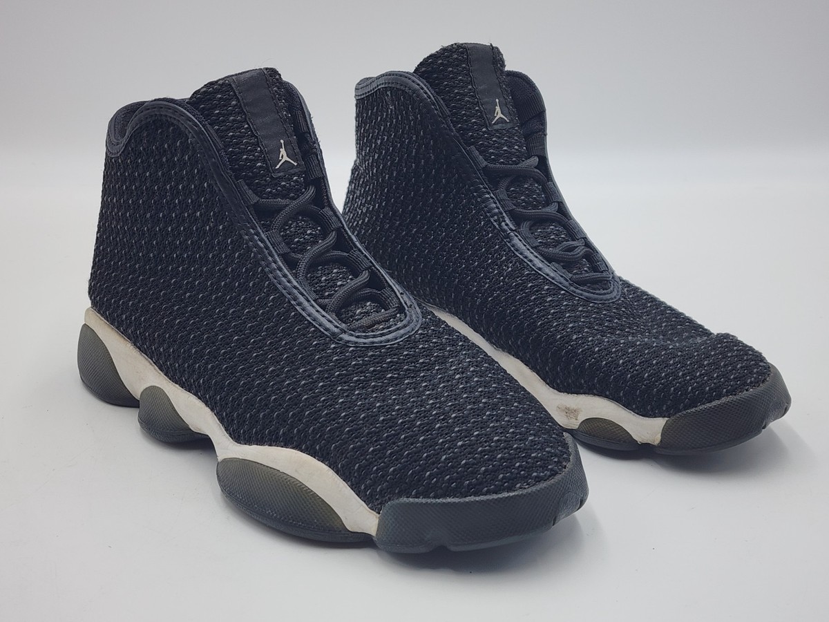 Nike Jordan Horizon BG Black White Dark Grey 823583-012 Size Boys