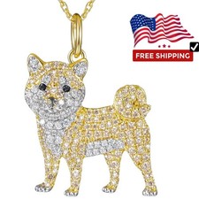 Shiba Inu Puppy Pet Pendant Necklace for Women Exquisite Jewelry Elegant dog