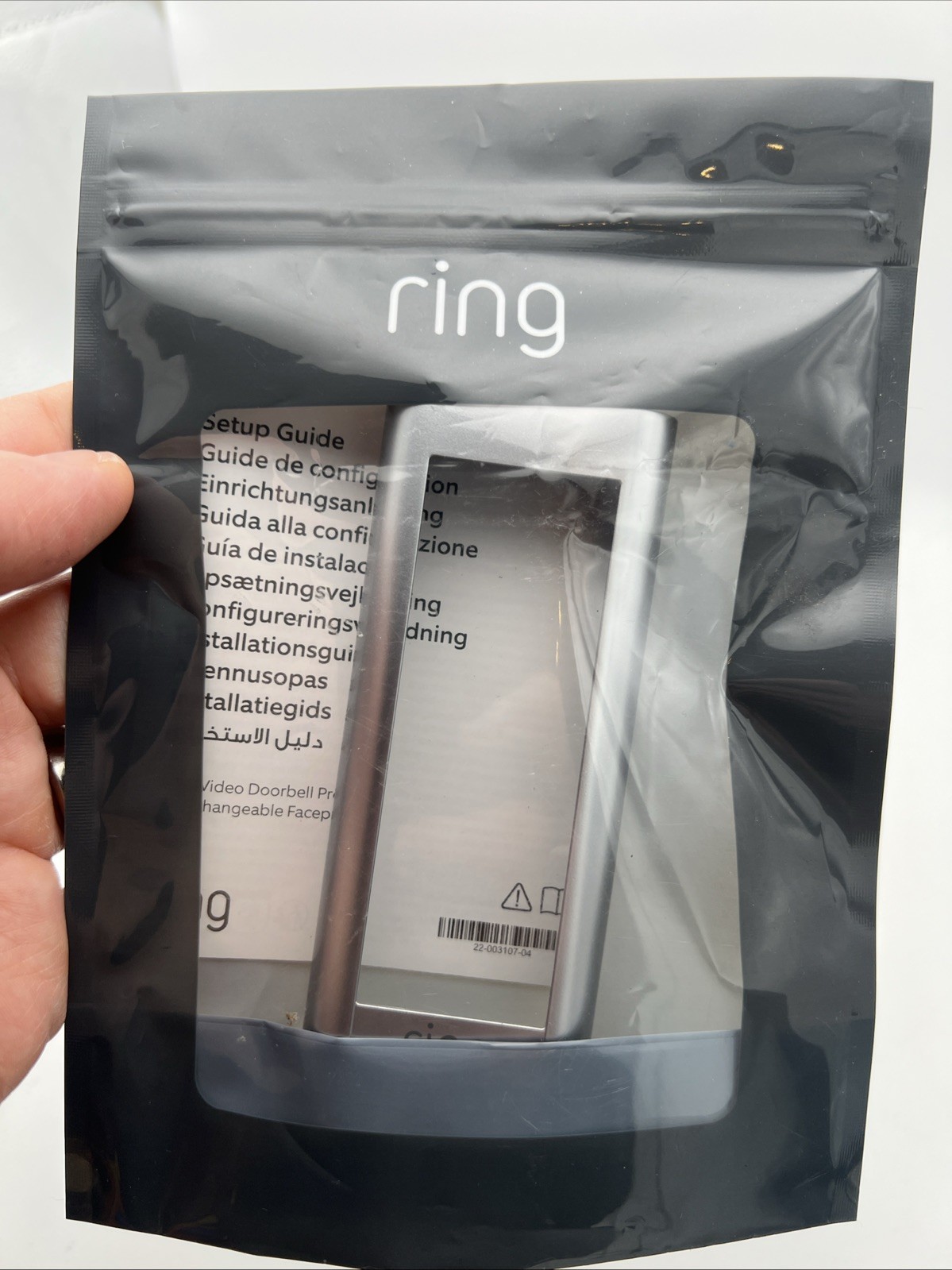 Ring Doorbell Pro 2 Interchangeable Faceplate (Silver)-image