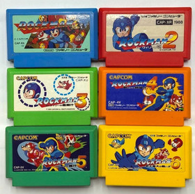 Rockman 1 2 3 4 5 6 Set Megaman NES Nintendo Famicom CAPCOM Tested Japan