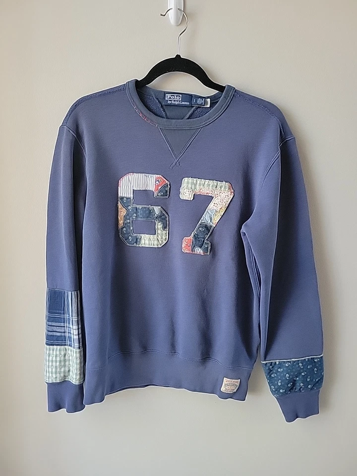 Polo Ralph Lauren Patchwork Polar Sudadera Para Hombres Pequeña Preppy Aire Libre Otoño Foto 2 de 4