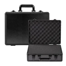Aluminum Hard Case Hard Case with Foam 16" x12" x 6",Camera Case With Customi