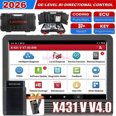 2026 LAUNCH X431 V PRO 5 Bidirectional Car Diagnostic Scanner Tool Key Coding US