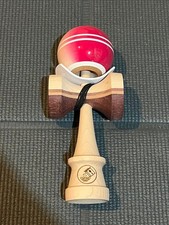 Cereal kendama red and white stripes