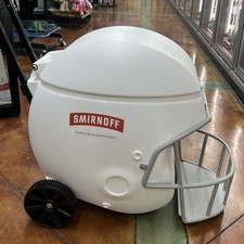 Glacière promo Smirnoff avec roue et poignée 24 pouces x 27 pouces + poignée rare