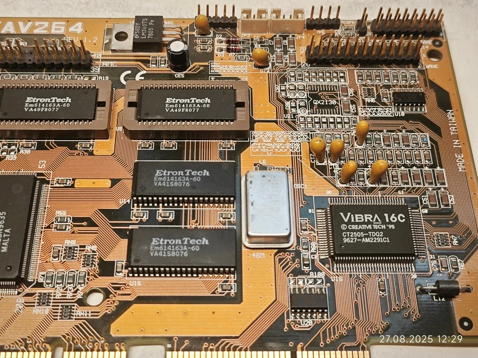 Rare VGA MediaBus ASUS PCI-AV264VT v1.2 (Mach64VT + Sound Blaster Vibra 16) 2 MB - Image 3 of 4