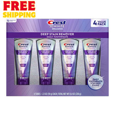 Crest 3D White Brilliance Deep Stain Remover Ultra White 2.1 oz 4 Pack