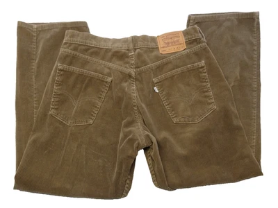 Levi's 565 34x30 Corduroy Loose Fit Wide Leg VTG Grunge Skater Baggy Silvertab - Image 1 of 4