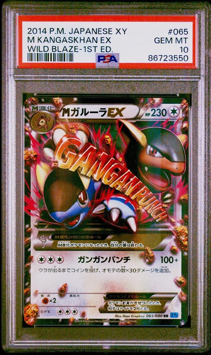 【PSA10】世界30枚 カビゴン XY2 ワイルドブレイズ 066/080 PSA 10 Pokemon Japanese Wild Blaze XY2 M Kangaskhan EX 065/080 RR