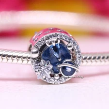 Authentic Pandora A Trip To The Galaxy 790028C01 Sterling Silver Charm
