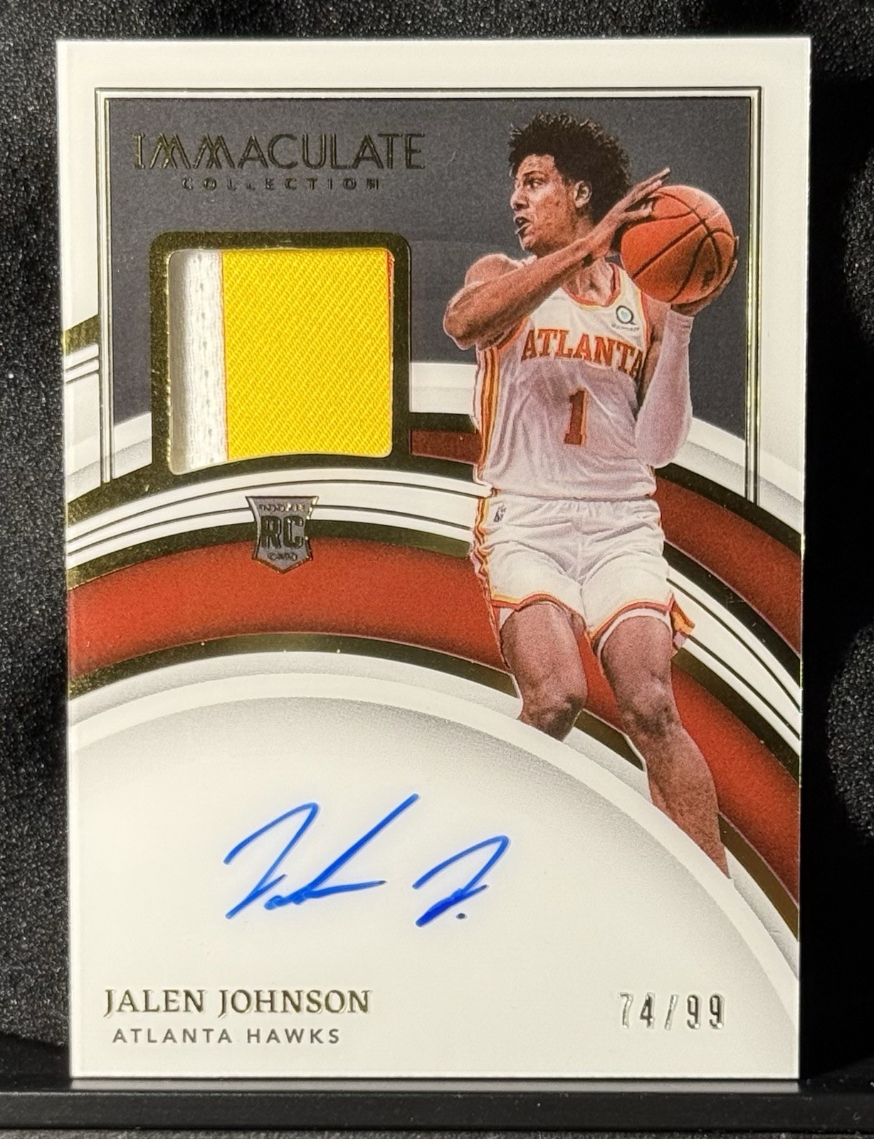 2021-22 Panini Immaculate Collection Jalen Johnson #106 RC Patch Auto RPA /99