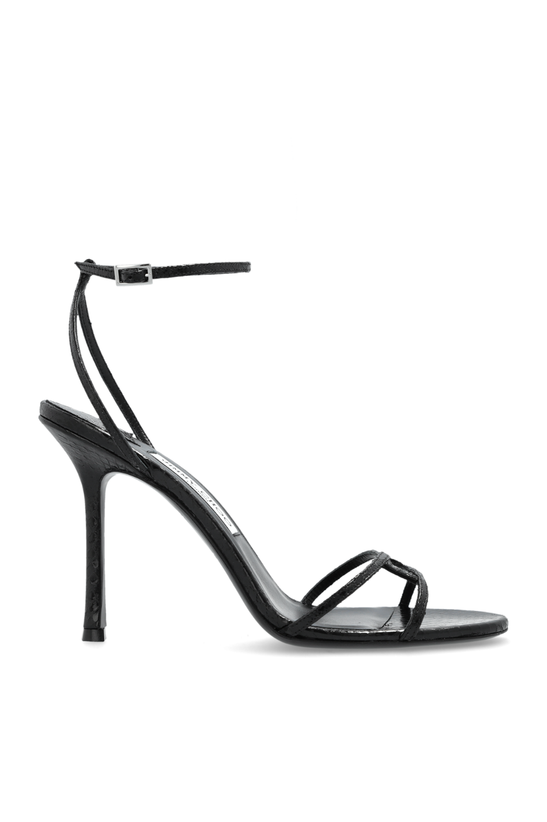 JIMMY CHOO 'Leo' Black Heeled Sandals New & Authentic