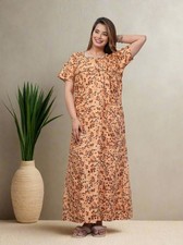 100 cotton nightgown medium new indian nighty for women maxi dress night dress